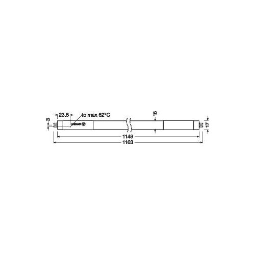 4058075543201 Osram ST5HE28-1.2M17W/840100-130VHFG5FLH1 Produktbild Additional View 2 L