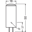 4058075607255 Osram LEDPIN40D CL 4,5W/827 12V GY6.35FS1 Produktbild Additional View 3 S