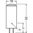 4058075607255 Osram LEDPIN40D CL 4,5W/827 12V GY6.35FS1 Produktbild Additional View 2 S