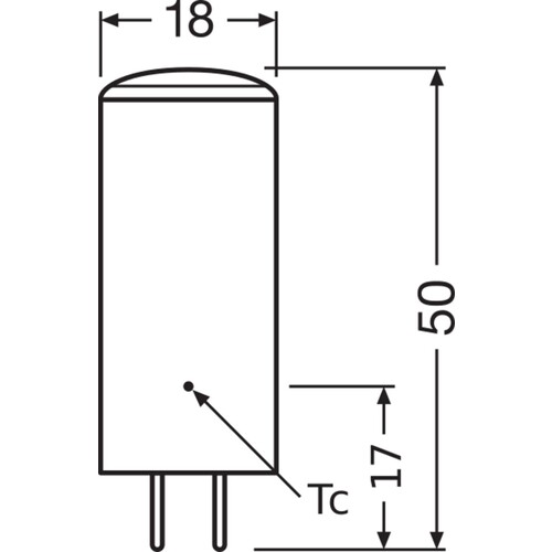 4058075607255 Osram LEDPIN40D CL 4,5W/827 12V GY6.35FS1 Produktbild Additional View 2 L