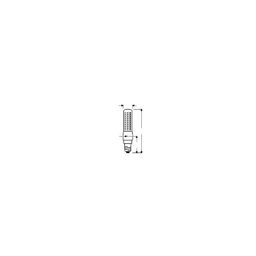 4058075607316 Osram LEDTSLIM60D CL 7W/827 230V E14 FS1 Produktbild Additional View 2 L