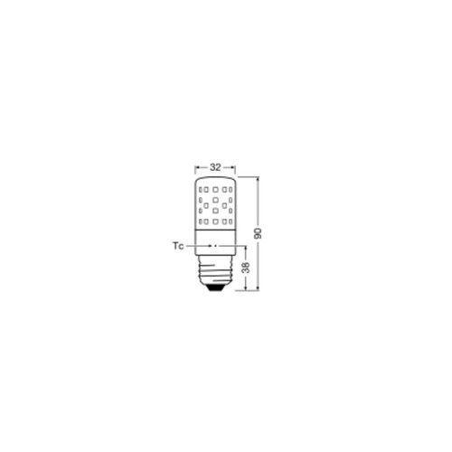 4058075607347 Osram LEDTSLIM60D 7,3W/827 230V E27 FS1 Produktbild Additional View 3 L