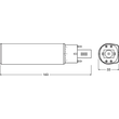 4058075558663 Osram DULUXDE13LED 6W/830 230VHFG24Q-1FS1 Produktbild Additional View 3 S