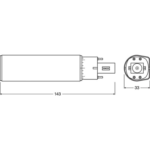 4058075558663 Osram DULUXDE13LED 6W/830 230VHFG24Q-1FS1 Produktbild Additional View 3 L