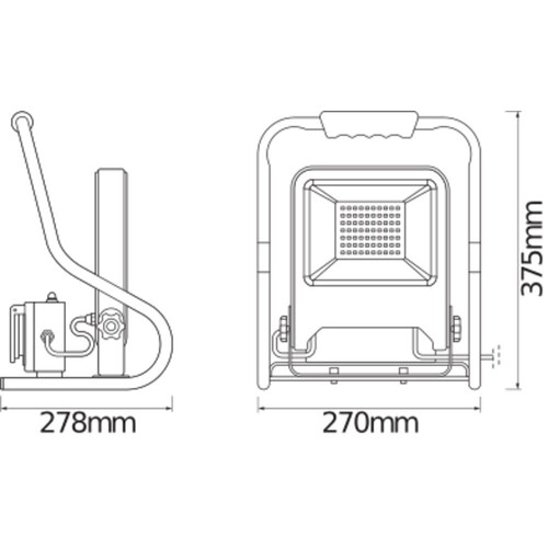 4058075321342 Ledvance LED WORKLIGHT 50W 840 R STANDSOCKET Produktbild Additional View 1 L