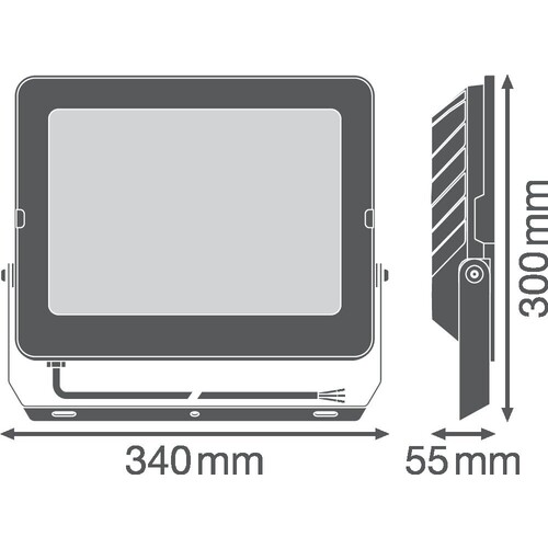 4058075575165 Ledvance FL COMP V 180W 830 SYM 100 BK Produktbild Additional View 1 L