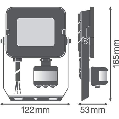 4058075575264 Ledvance FL COMP SEN V 20W 830 SYM 100 BK Produktbild Additional View 1 L
