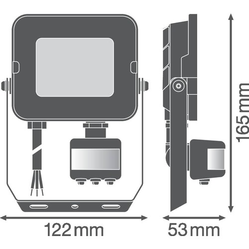 4058075575288 Ledvance FL COMP SEN V 20W 840 SYM 100 BK Produktbild Additional View 1 L