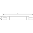 929002495002 Philips Lampen CorePro LEDlinear R7S 118mm 8,1 60W 830 Produktbild Additional View 2 S