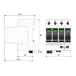 821730244 Citel DAC1-13VGS-31-275 4Polig Überspannungsableiter TYP 1+2+3 3+N Produktbild Additional View 2 S