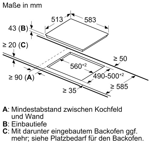 NKN645GA2E Bosch Elektrokochfeld, herdgesteuert (ET130) Produktbild Additional View 4 L