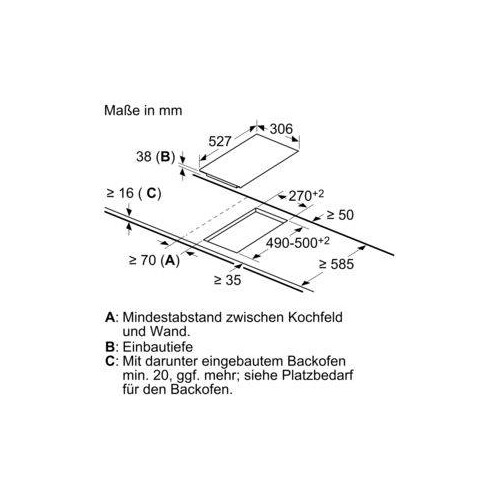 PKF375FP2E Bosch Domino Elektrokochfeld autark Produktbild Additional View 4 L