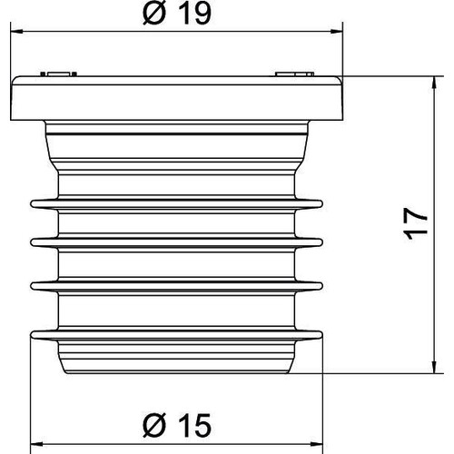 2003737 Obo ZA 20 VS Verschlussstopfen für M20, luftdicht Ø20 Thermoplastische Produktbild Additional View 1 L