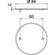 2003748 Obo ZA 60 D Universaldeckel Ø84mm Polycarbonat/Acrylnitril Butadien Produktbild Additional View 1 S