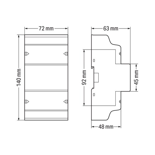 879-3000 Wago Energieverbrauchszähler für Direktanschluss 65A 3x230/400V MID Produktbild Additional View 2 L