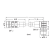 756-5402/050-060 Wago Sensor /Aktorleitung, M12A Buchse, axial, M12A Produktbild Additional View 1 S