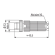 756-9102/030-000 Wago Konfekt. Steckverbinder, 3 polig, M8 St axial, E Produktbild Additional View 1 S