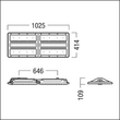42187640 Zumtobel CR2PL L50k-840 PC WB LDO WH LED-Hallenleuchte Produktbild Additional View 1 S