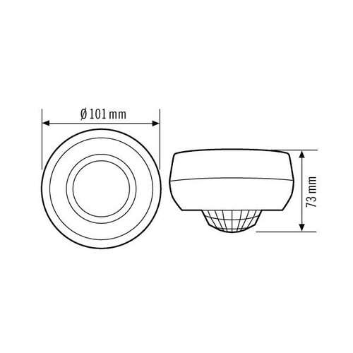 EB10431333 Esylux MD 360/24 BASIC IP54 Bewegungsmelder IP54 mit großer Reichwe Produktbild Additional View 1 L