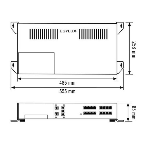 EC10431494 Esylux SMARTDRIVER 2 TW BT 2C+2 x8 ELC Lichtsteuerung für bis zu 8 Produktbild Additional View 1 L