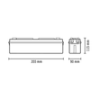 EN10032660 Esylux SLA EL LED 8h 14m IR SC SM Einzelbatterie Notleuchte mit 8 h Produktbild Additional View 1 S