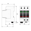 821110223 Citel DAC50S-30-275 TYP 2 Überspannungsableiter 3-Polig Produktbild Additional View 2 S