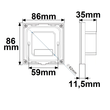 114449 Isoled Sys Pro weißdynamische 4 Zonen Einbau Touch Fernbedienung + DMX  Produktbild Additional View 1 S