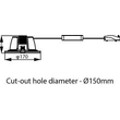 35400500 PhilipsLeuchten DN070B LED12/840 12W 220 240V D150 RD EU Produktbild Additional View 1 S