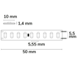 115255 Isoled LED HEQ830 Flexband 200 Lumen/W, 24V 9W, IP20, 3000K Produktbild Additional View 1 S