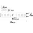 115255 Isoled LED HEQ830 Flexband 200 Lumen/W, 24V 9W, IP20, 3000K Produktbild Additional View 2 S