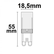 115253 Isoled G9 5W 3000K dimmbar LED 470lm Produktbild Additional View 1 S