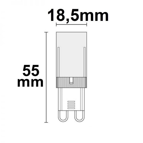 115253 Isoled G9 5W 3000K dimmbar LED 470lm Produktbild Additional View 1 L
