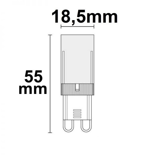 115253 Isoled G9 5W 3000K dimmbar LED 470lm Produktbild Additional View 2 L