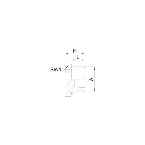 V301-1025-03 Jacob PA Verschlußschraube EPDM M25x1,5 RAL9005 Produktbild Additional View 1 L