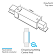 114540 Isoled 3 Phasen S1 Mittel Einspeisung, schwarz Produktbild Additional View 1 S