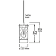 115215 ISOLED Pendelleuchte SMOKY curled E27 300cm Produktbild Additional View 1 S