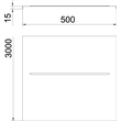 6001872 Obo DGRR 500 A2 Deckel rastbar für Gitterrinne 500x3000 Edelstahl, ros Produktbild Additional View 1 S