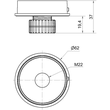 260.700.03 Werma Mini Adapter M22 EM GY Produktbild Additional View 1 S