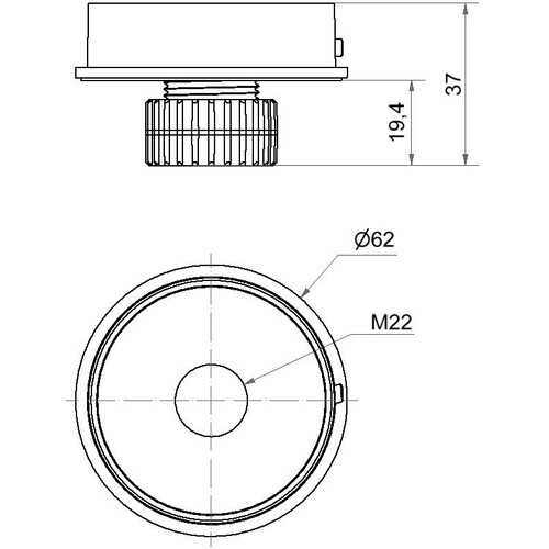 260.700.03 Werma Mini Adapter M22 EM GY Produktbild Additional View 1 L