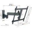 TVM 3445 Vogels TV-Wandhalterung 32-65" schwenk-neigbar 400x400 max.25kg schwarz Produktbild Additional View 1 S