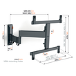 TVM 3465 Vogels OLED-Wandhalter 32-65" schwenk-neigbar 400x400 max.25kg schwarz Produktbild Additional View 1 S