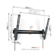 TVM 3615 Vogels TV-Wandhalterung 40-77" neigbar 600x400 max.35kg schwarz Produktbild Additional View 1 S