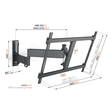 TVM 3645 Vogels TV-Wandhalterung 40-77" schwenk-neigbar 600x400 max.35kg schwarz Produktbild Additional View 1 S