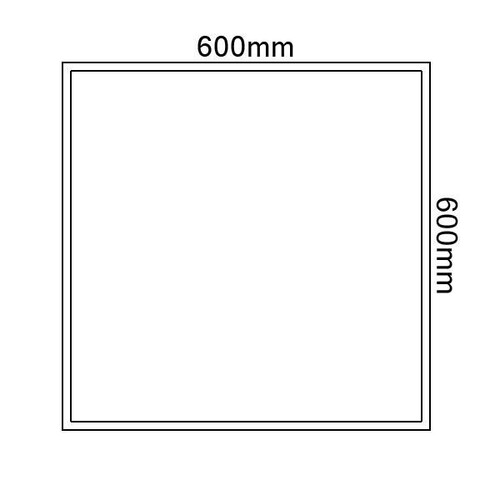 114609 Isoled Aufbaurahmen weiß RAL 9016 für LED Panel 600x600 Produktbild Additional View 1 L