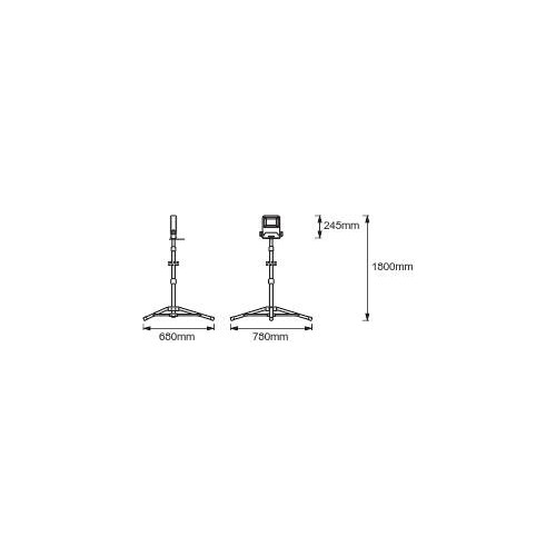 4058075213975 Ledvance LED WORKLIGHT 1X50W 840 TRIPOD Produktbild Additional View 1 L