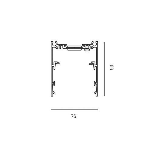 728-195010000800 Molto Luce LOG 21 SYSTEM PROFIL SD AUFBAUPROFIL natur elo Produktbild Additional View 1 L