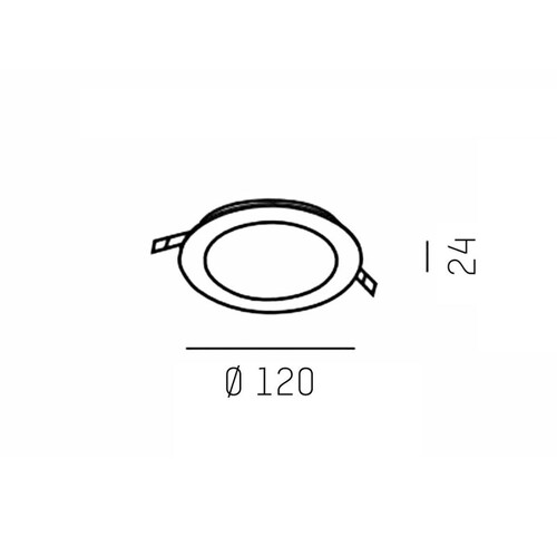 139-0000680003005 Molto Luce MOON ROUND LED 6W 3000K 770lm 120x60 ET54 DA110 Produktbild Additional View 1 L