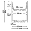 114391 Isoled LED Leuchtenprofil LAMP40 Up+Down Produktbild Additional View 1 S