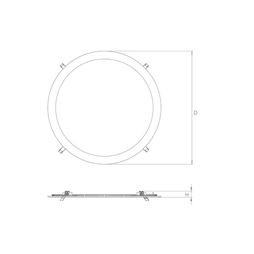 212287 SG Leuchten SENSE 320 Weiß matt 17W LED 4000K Dali Produktbild Additional View 1 L