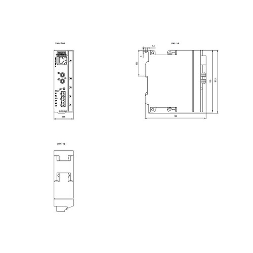 6GK5101-1BC00-2AA3 Siemens SCALANCE X101 1LD, IE Medienkonverter, 10/100 Mbit/s  Produktbild Additional View 1 L